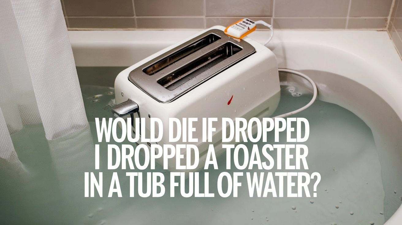 Would Die If Dropped a Toaster In a Tub Full of Water?